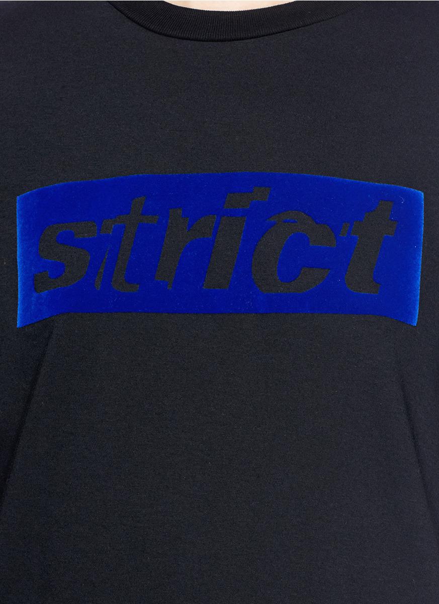 flock print t shirt