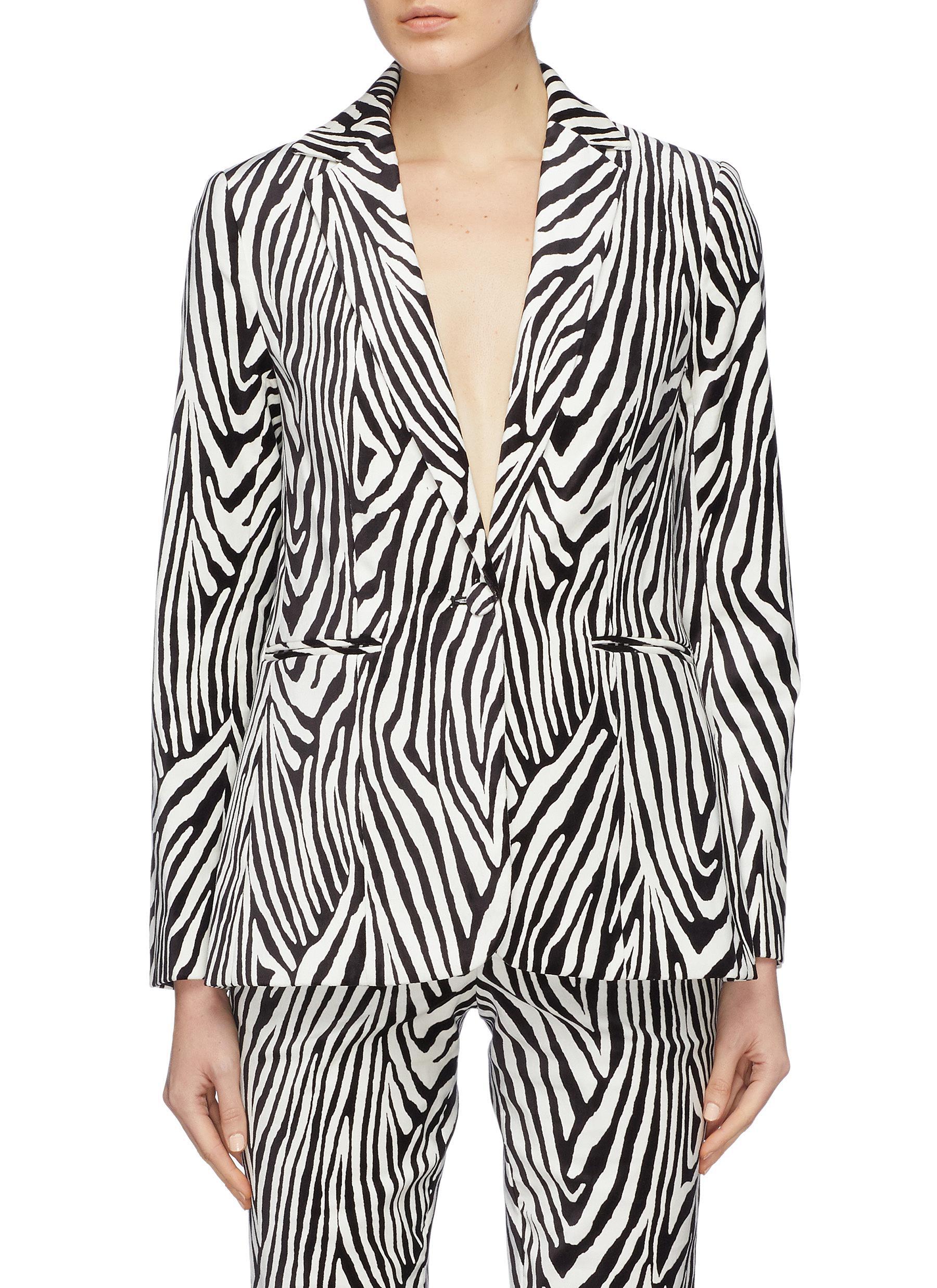zebra suit jacket