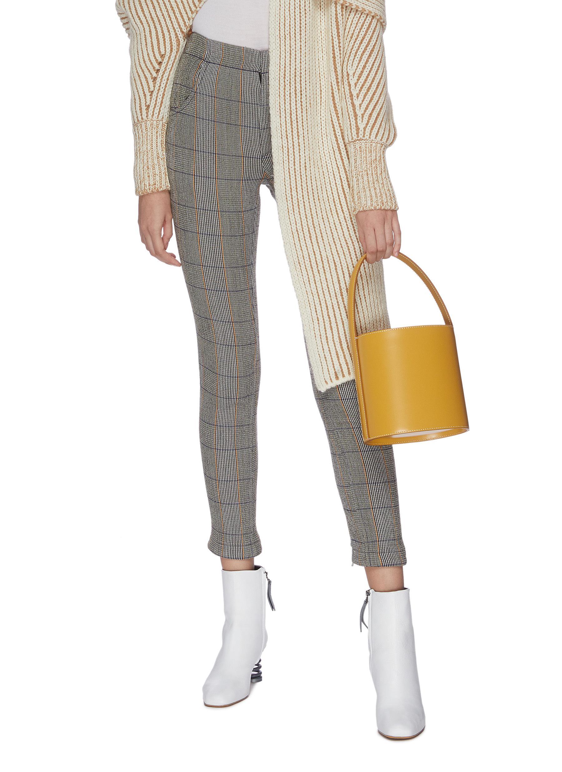 bissett leather bucket bolsa