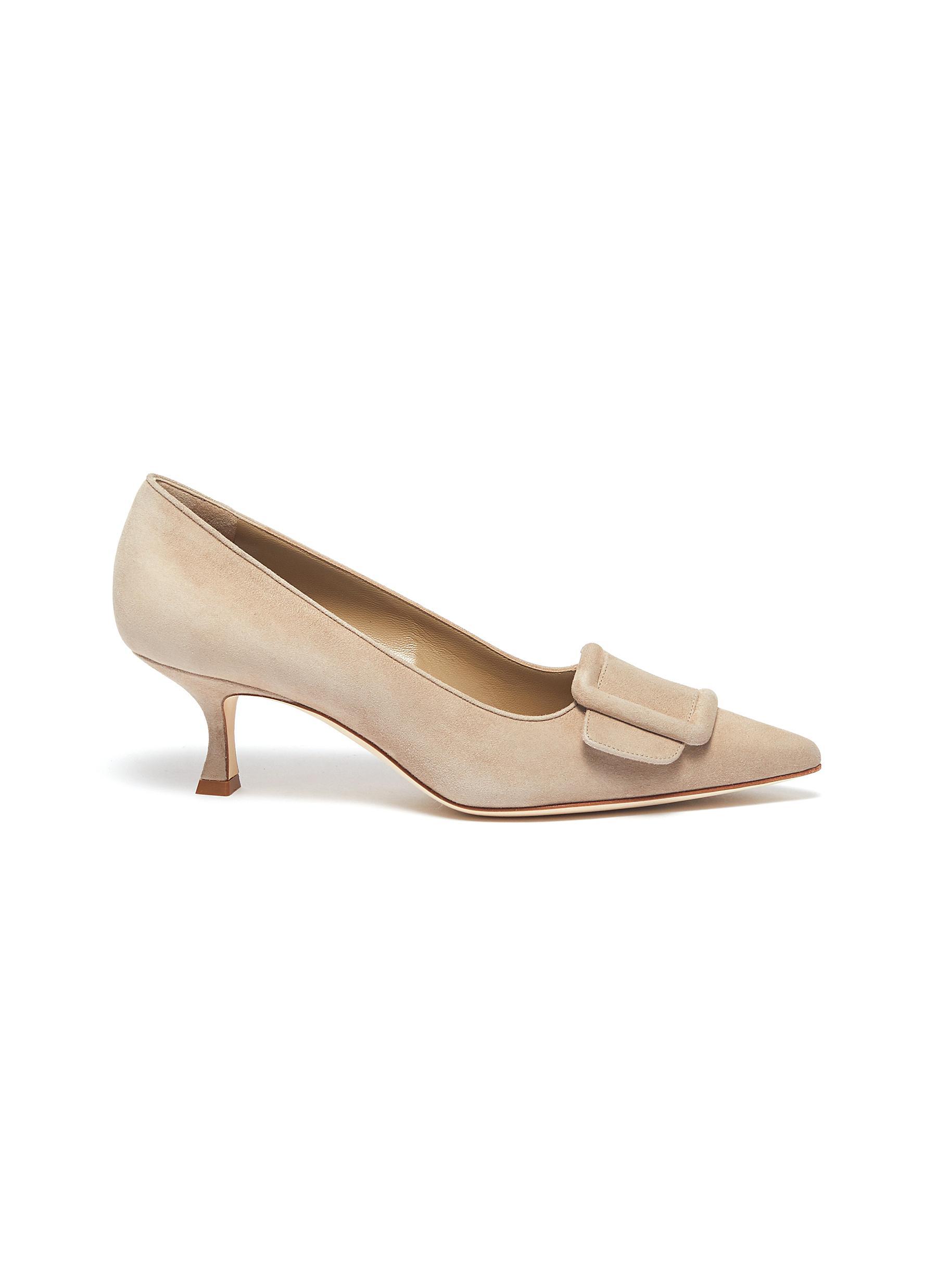 manolo blahnik brown heels