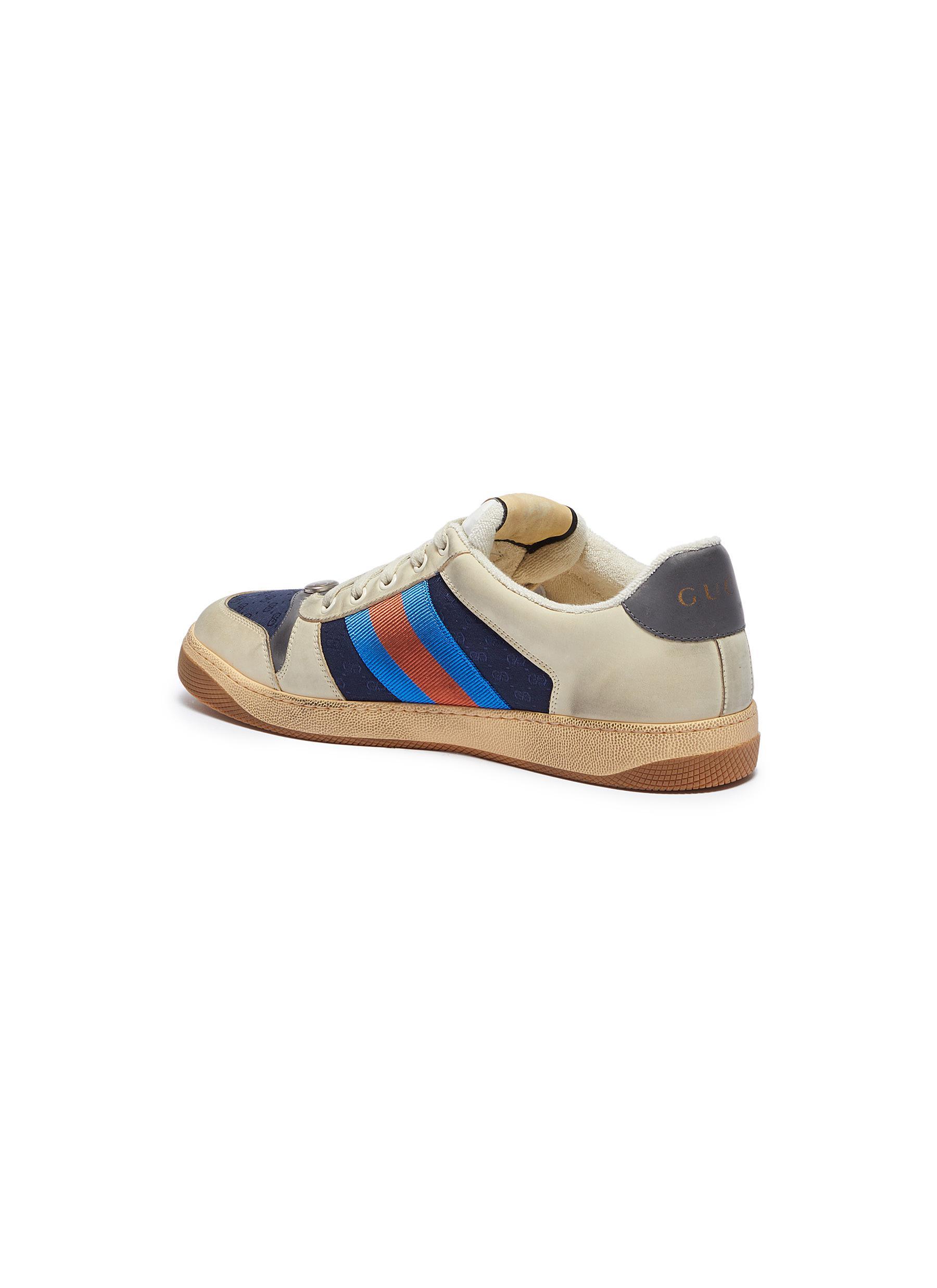 gucci distressed sneakers