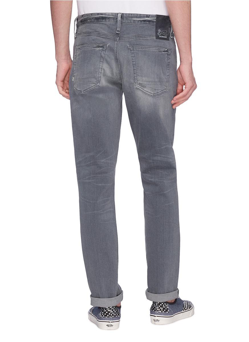 denham razor slim fit grey