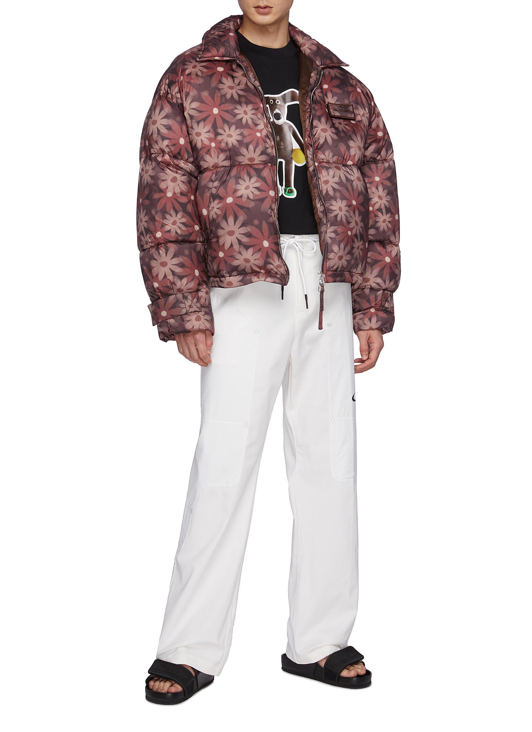 floral puffer jacket mens
