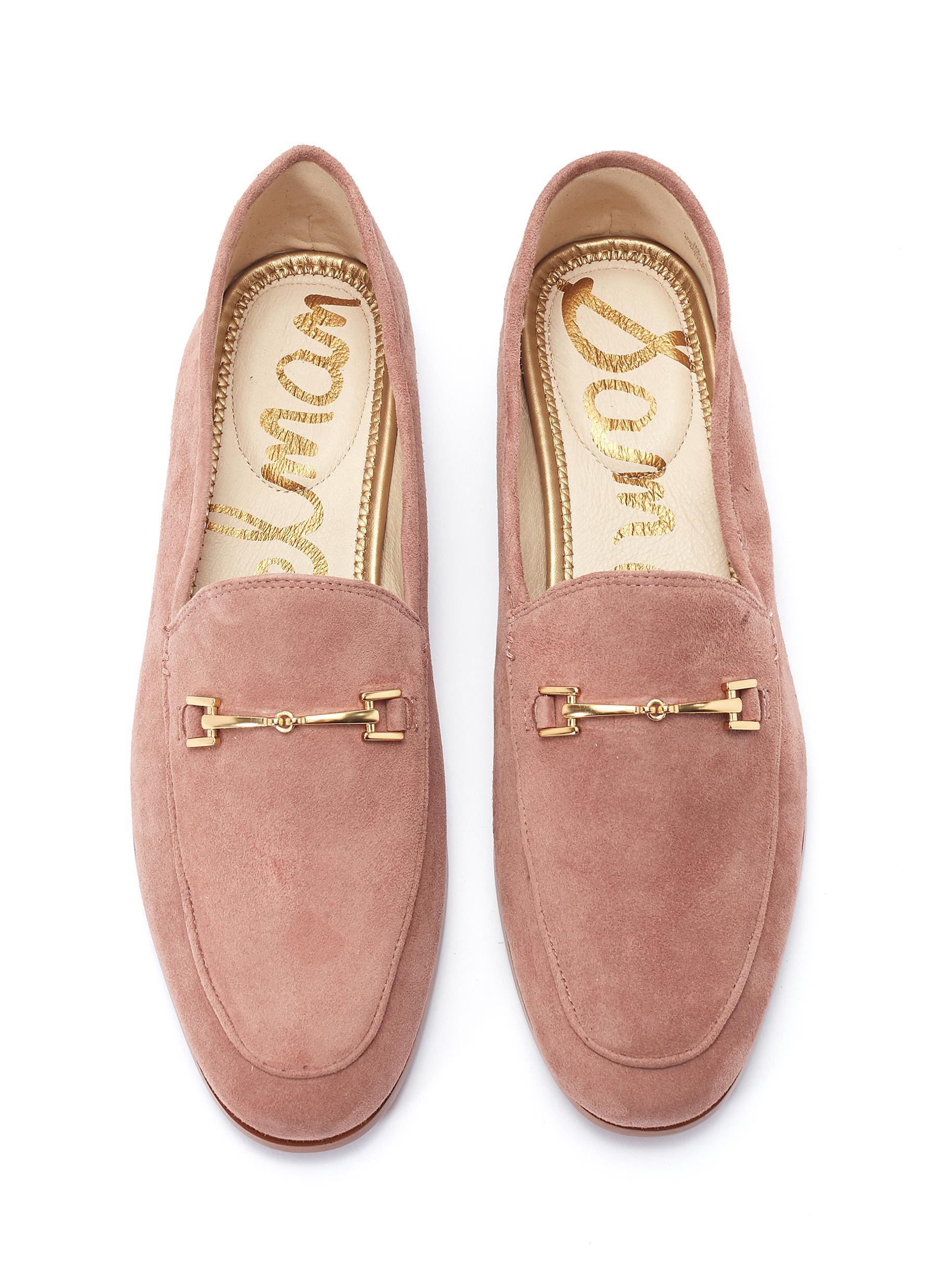 dusty rose loafers