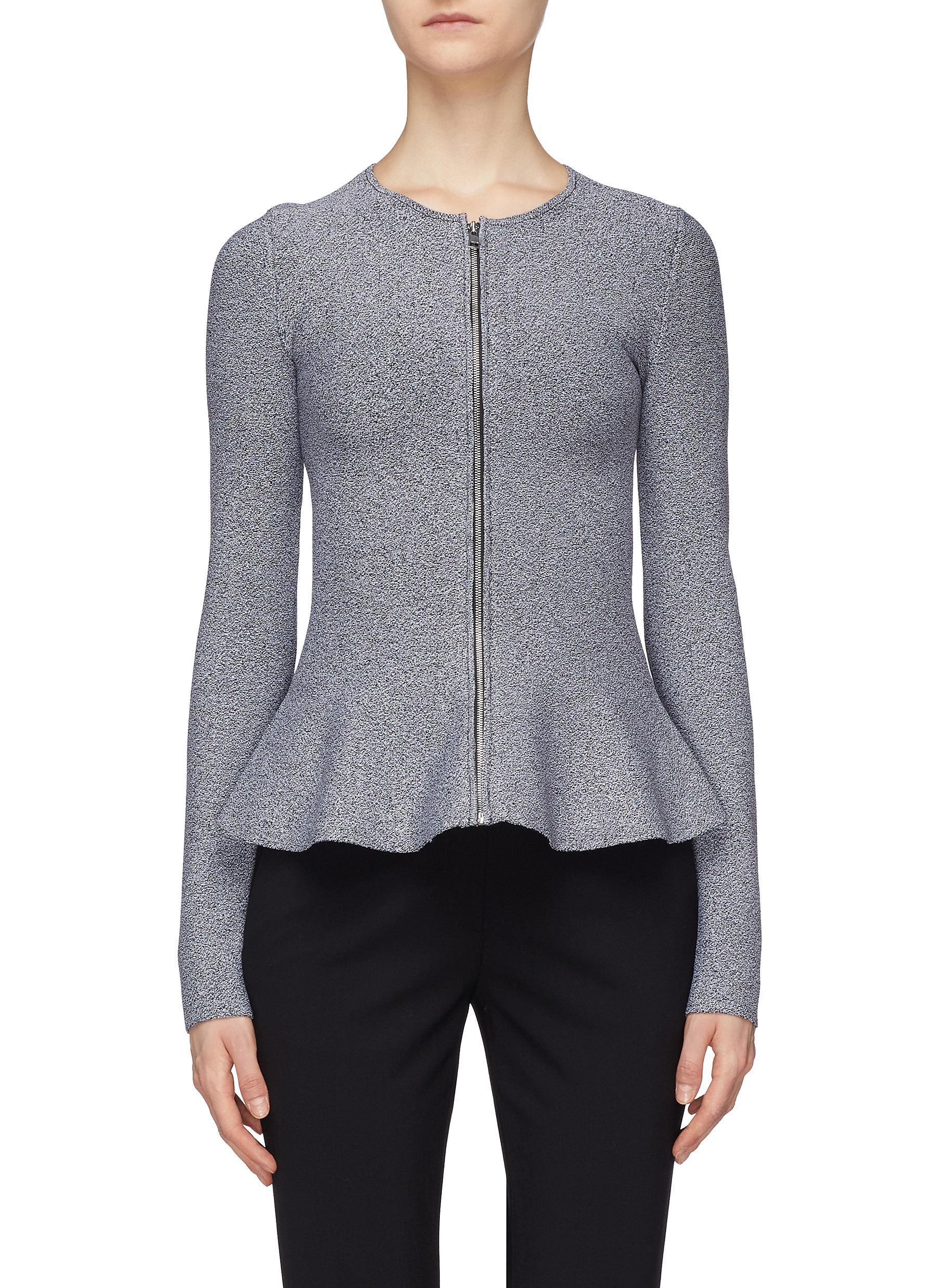 theory marl peplum jacket
