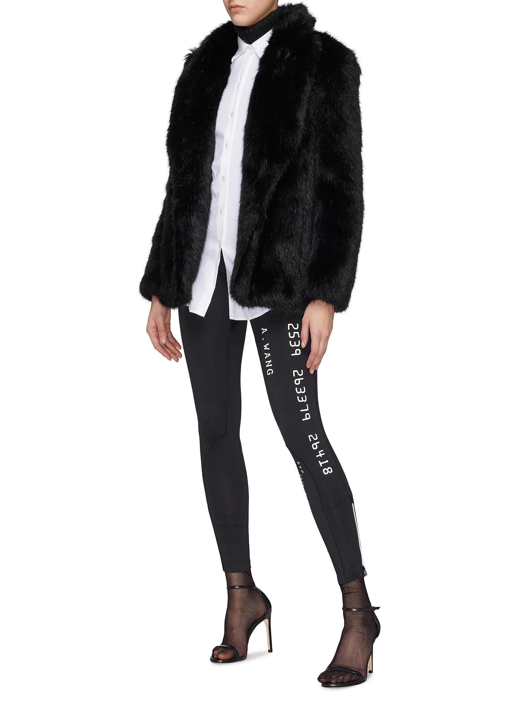 alexander wang shearling coat