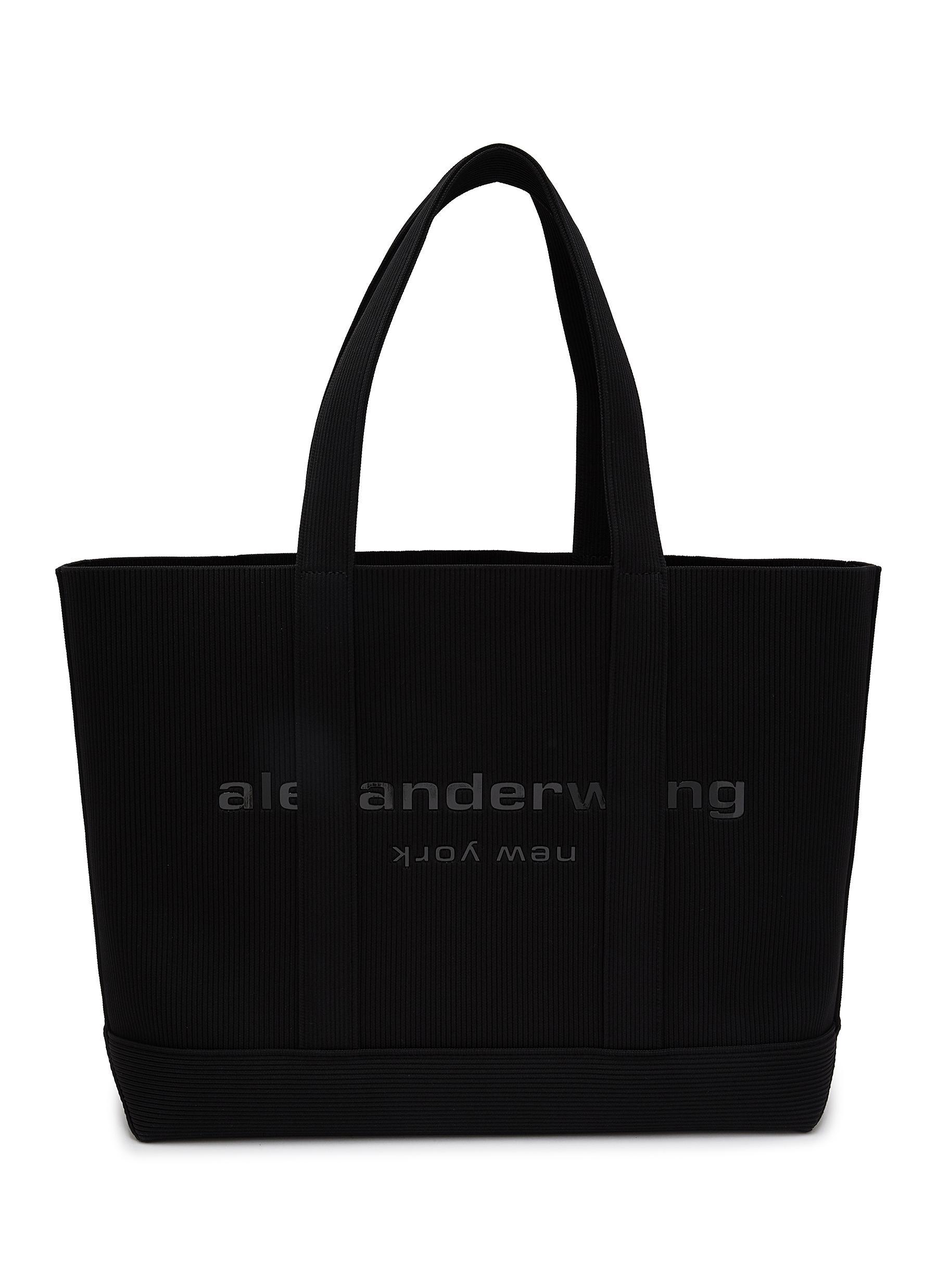 Alexander Wang Logo Knitted Tote Bag in Black Lyst