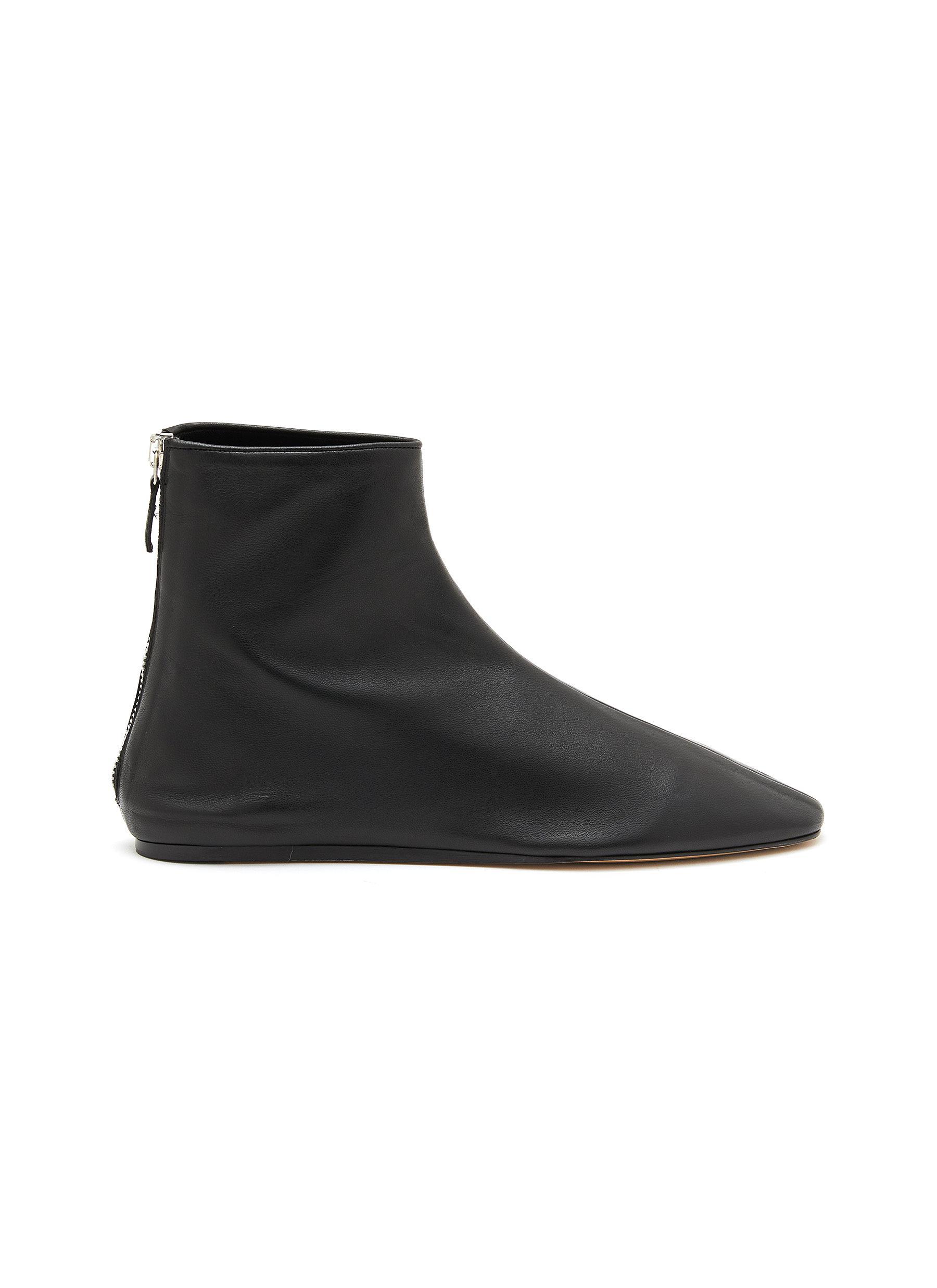 Le Monde Beryl Luna Leather Ankle Boots in Black | Lyst