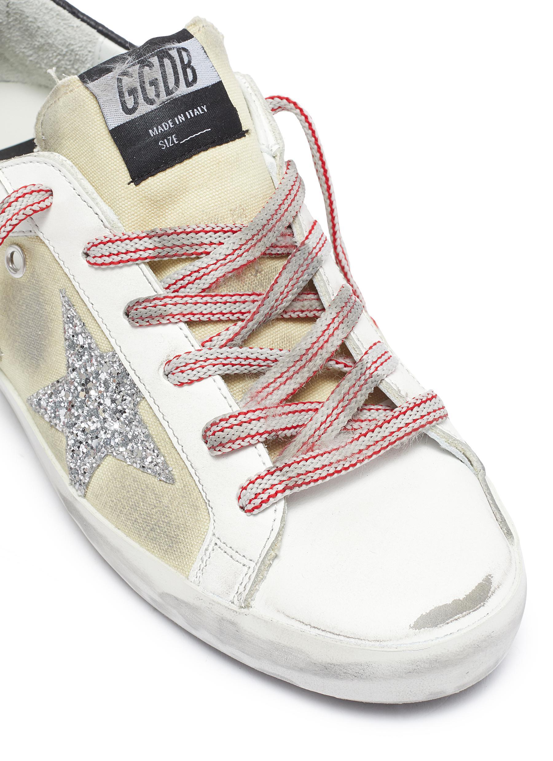 golden goose superstar contrast sneakers