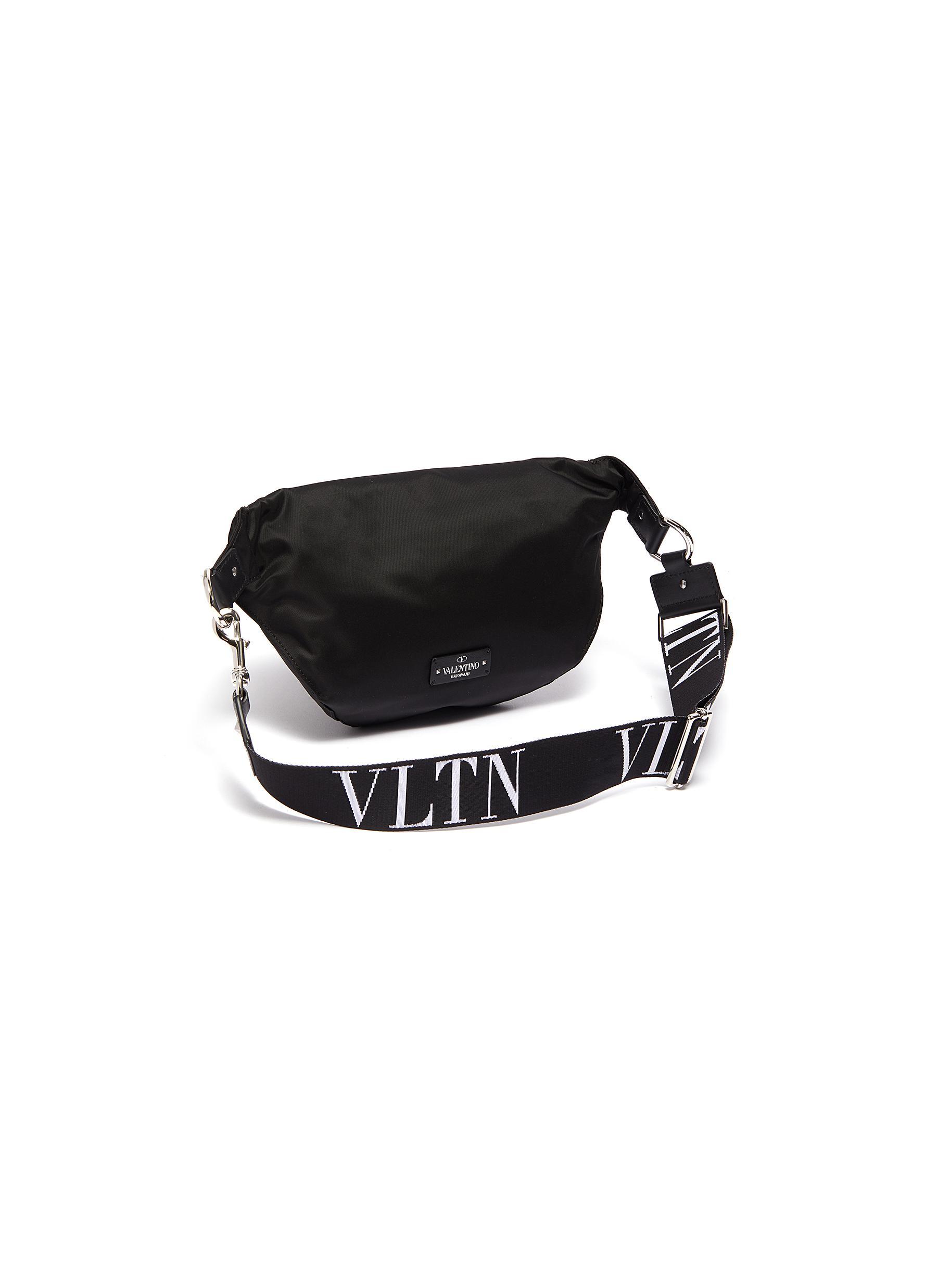 valentino bum bag black