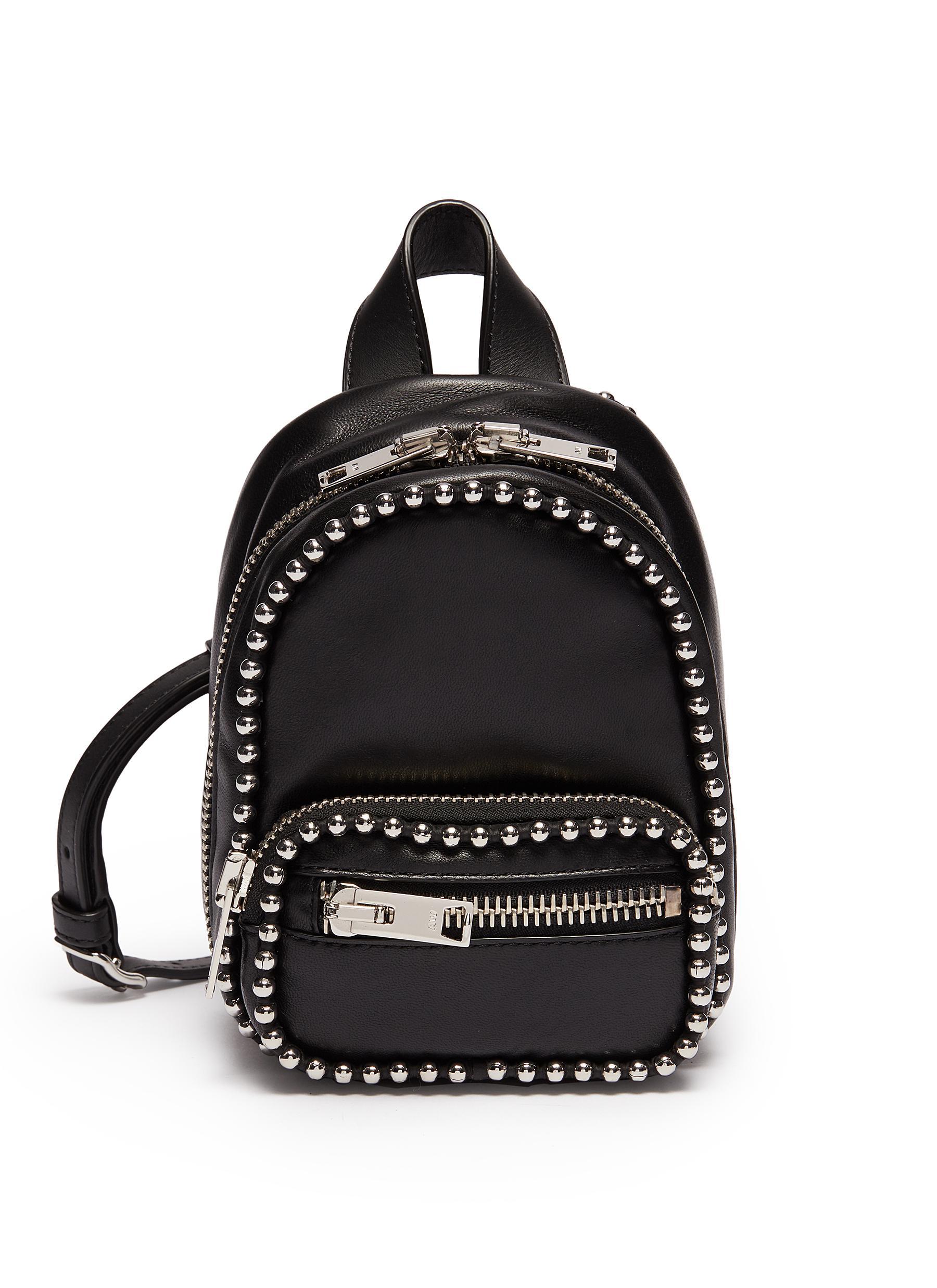 black crossbody backpack