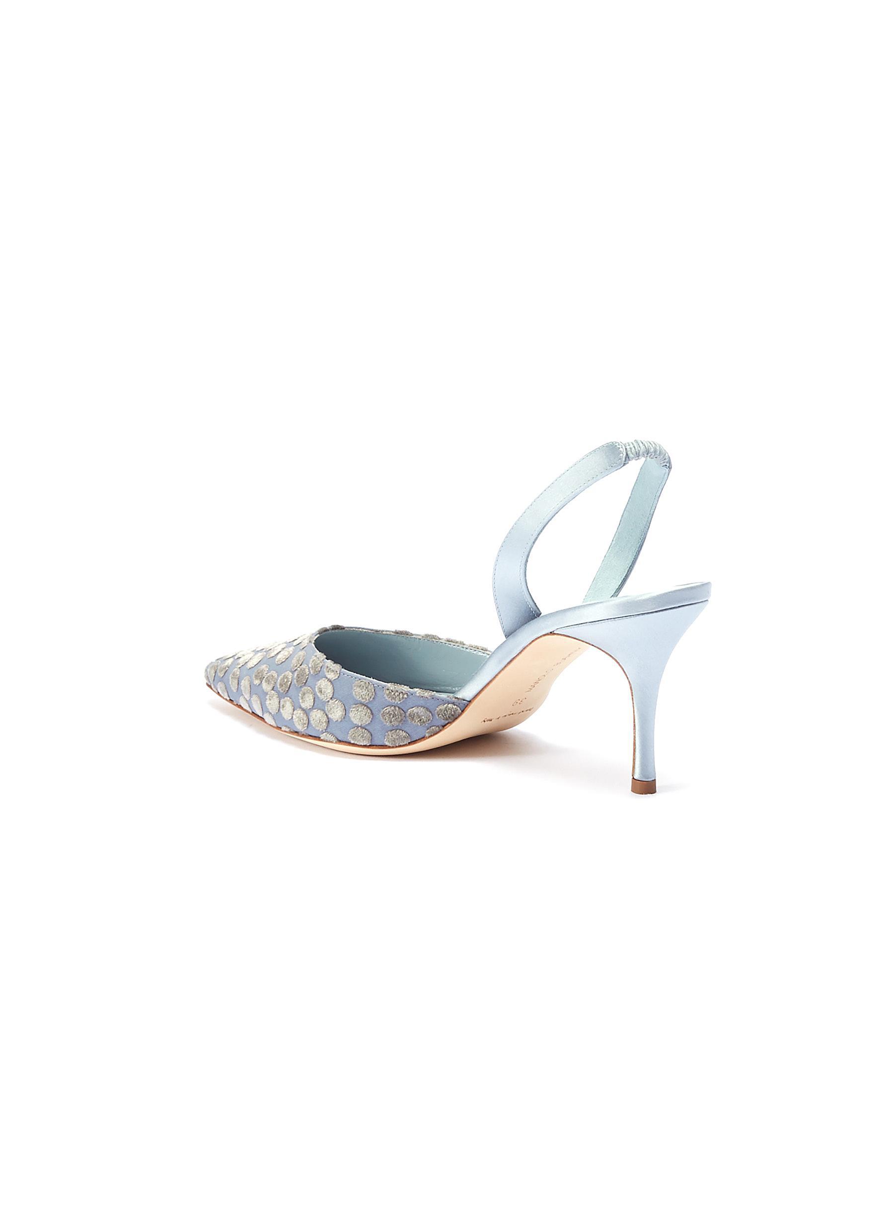 manolo blahnik polka dot