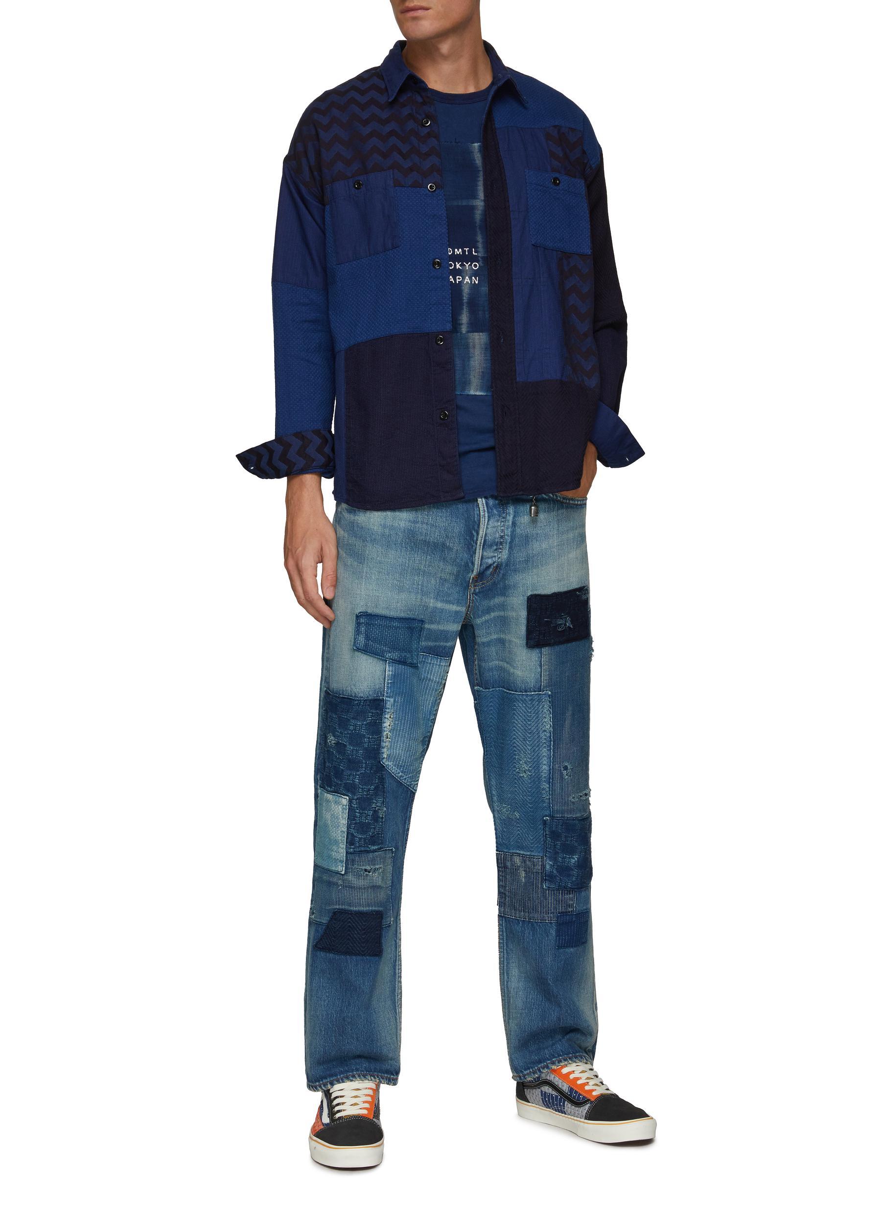 Fdmtl hotsell patchwork jeans