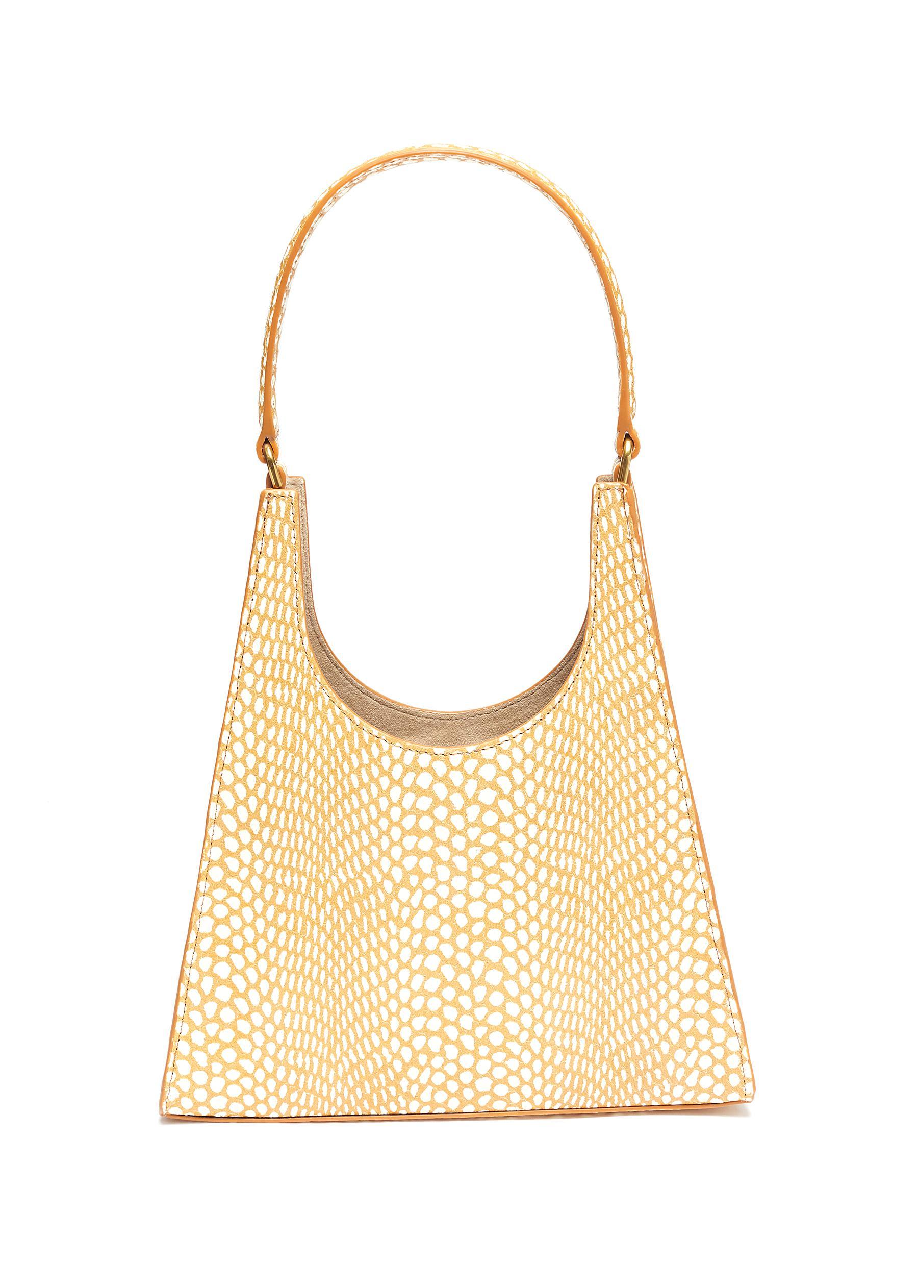 Staud Rey Quilted Leather Shoulder Bag IUCN Water