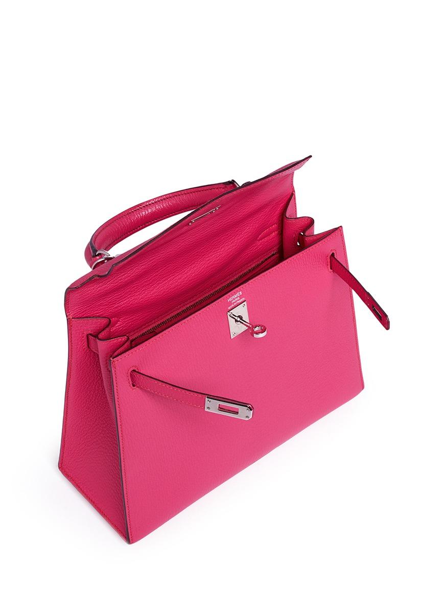 Hermes Vintage Hermès 20cm Rose Sakura Epsom Leather Mini Kelly Ii in