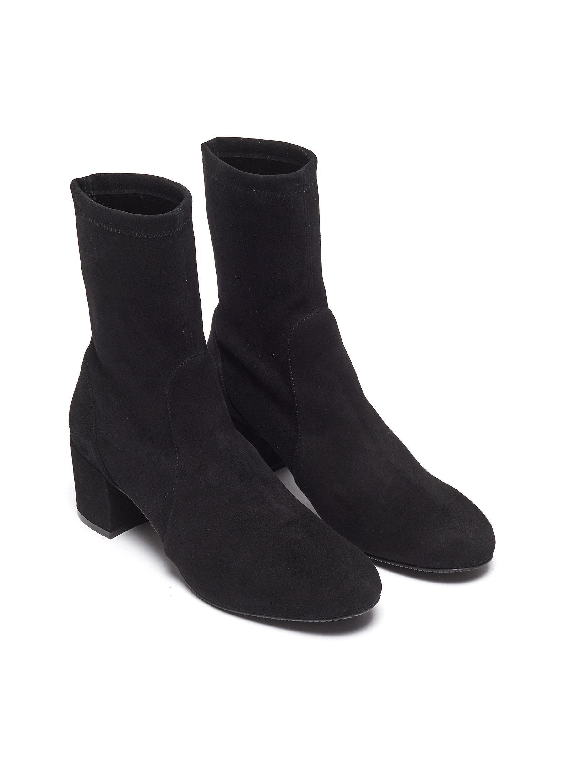 stuart weitzman shorty block heel boot