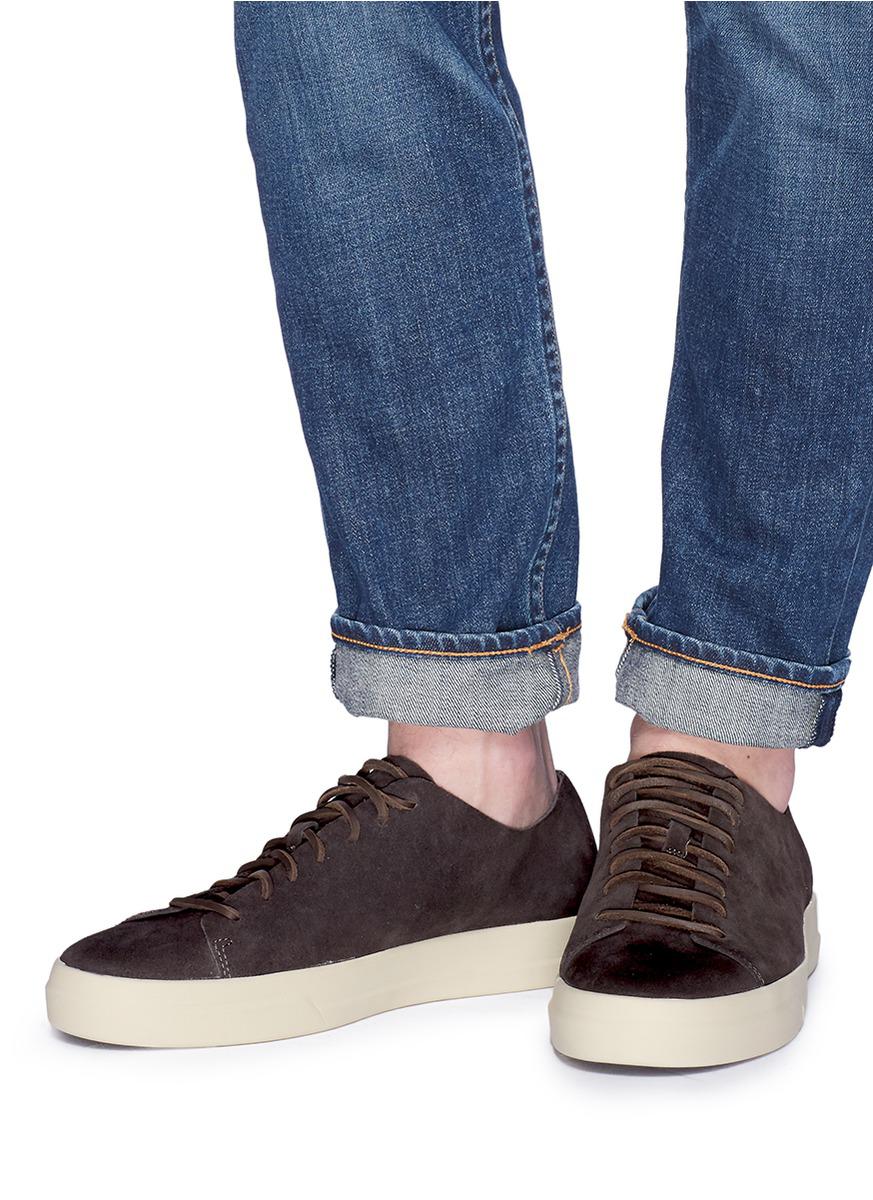 vince copeland leather sneakers