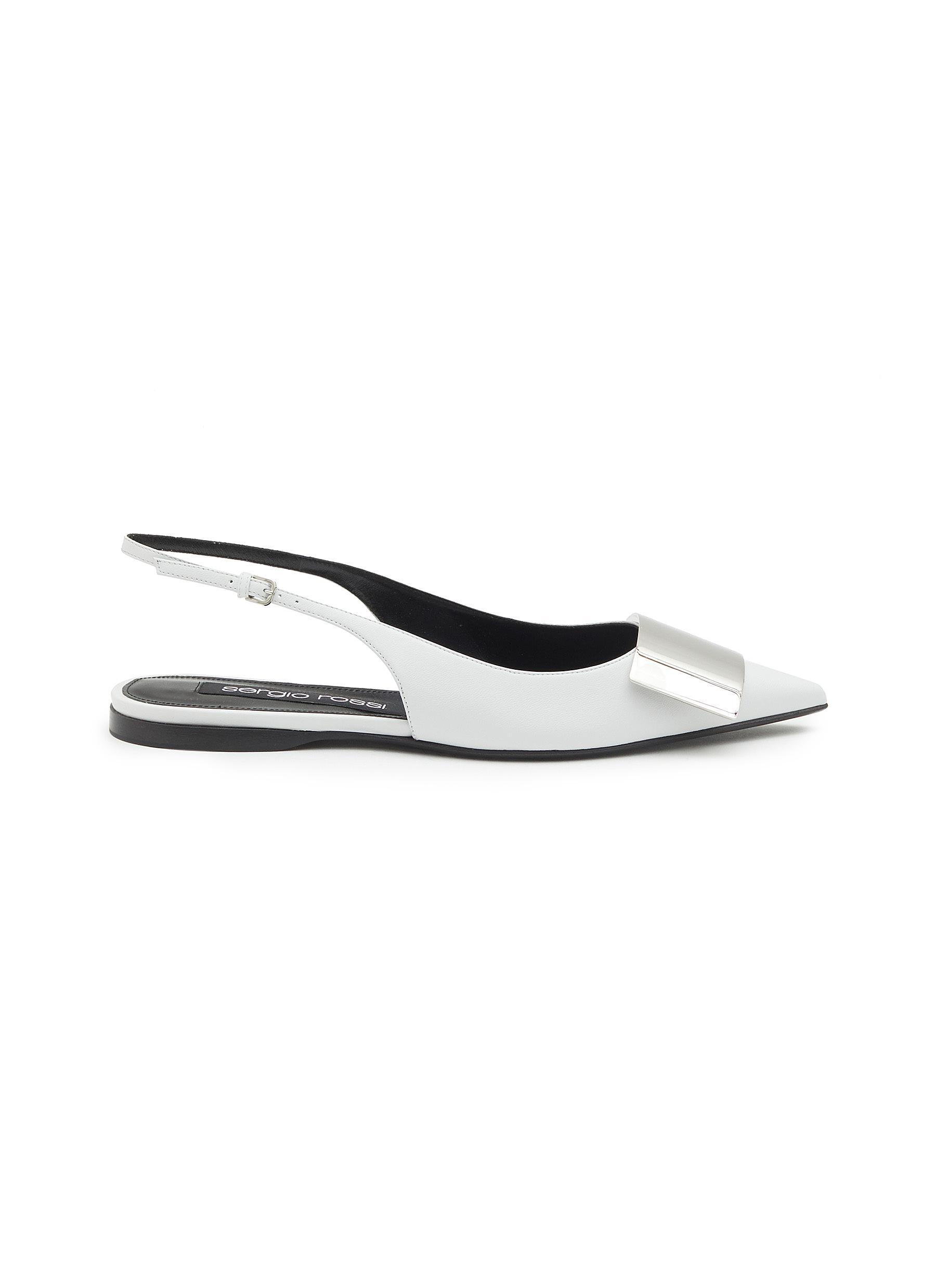sergio rossi white pumps