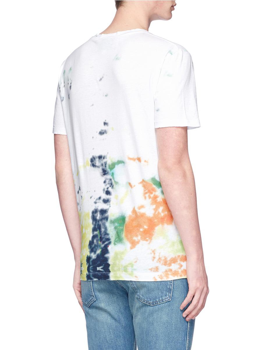Gucci Cotton Logo Print Tie Dye T-shirt 