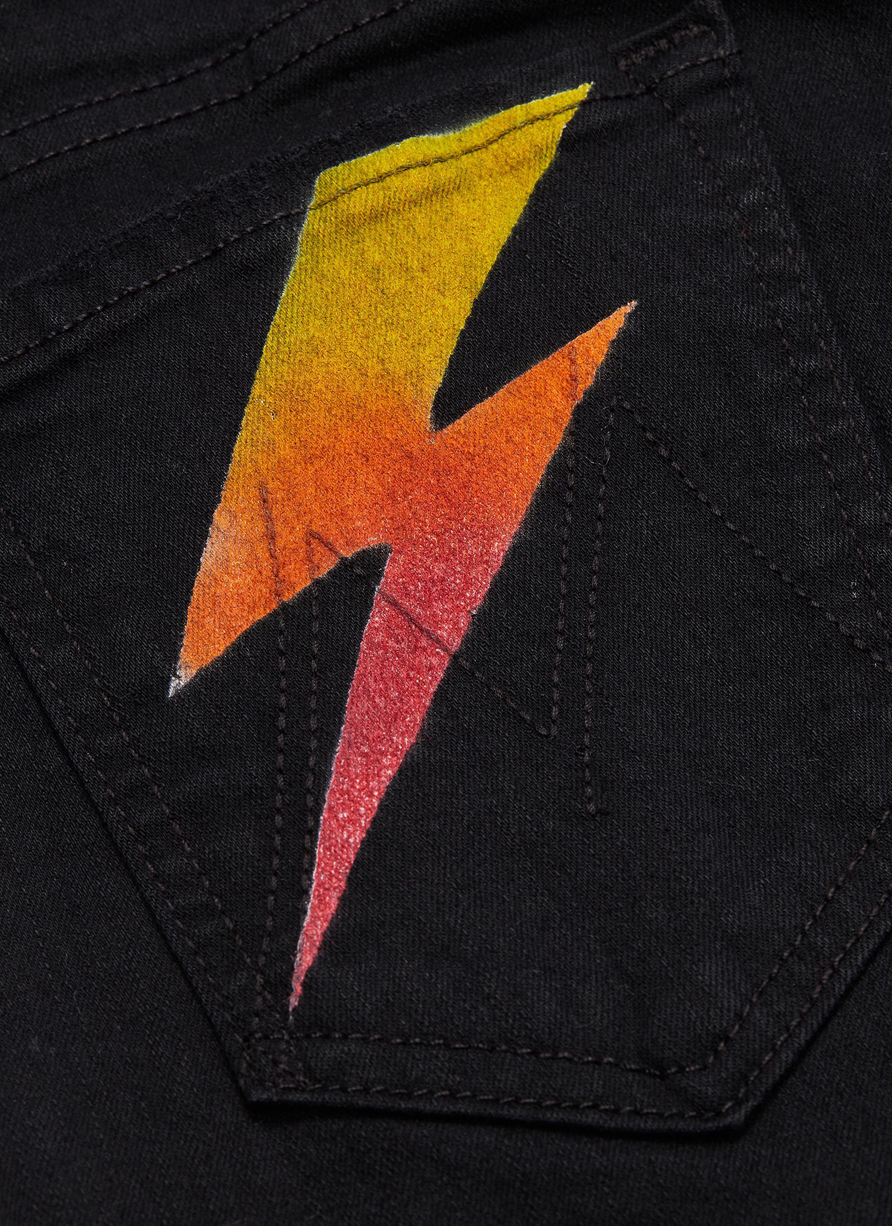 mother denim lightning bolt
