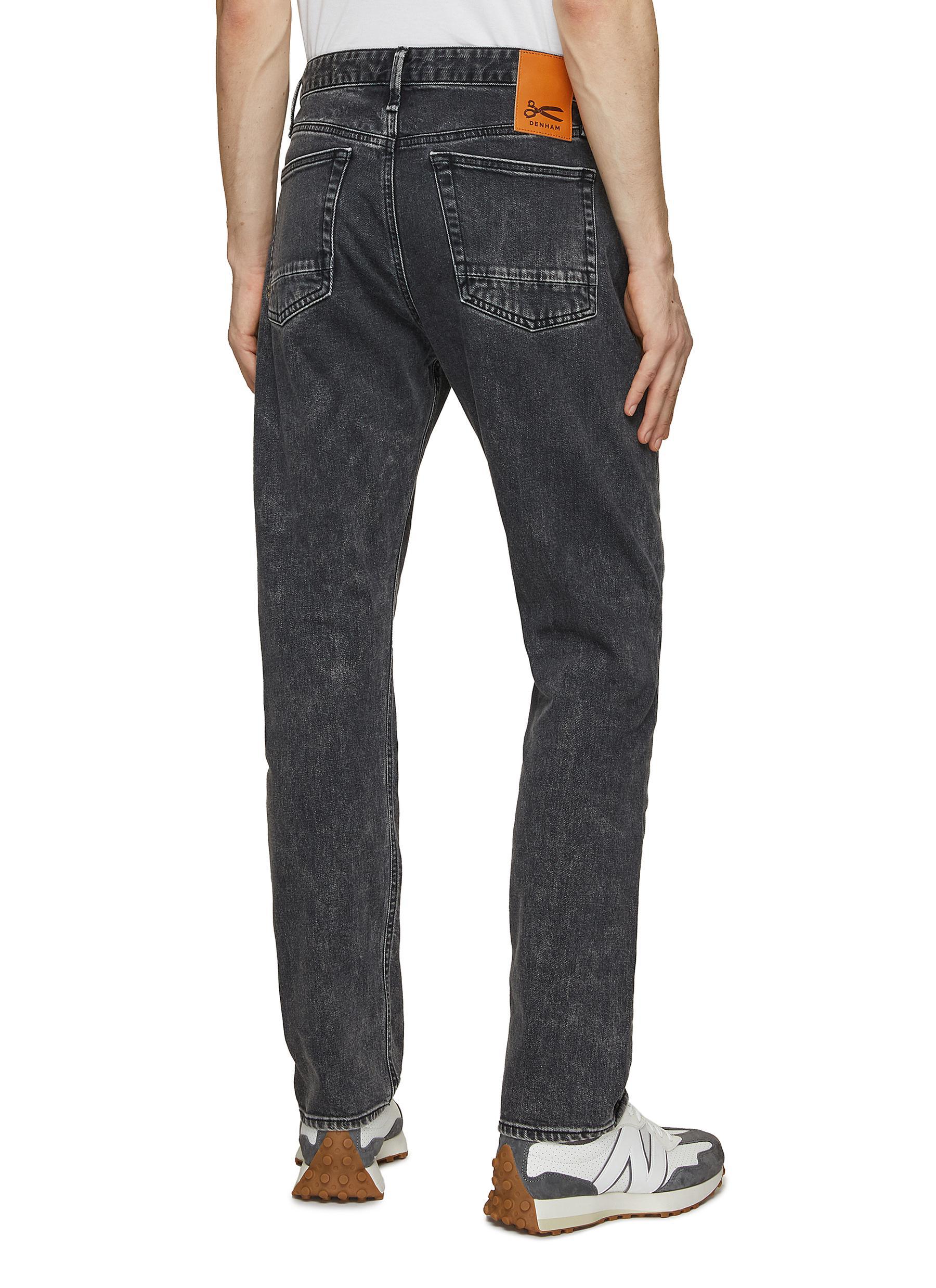 Denham Stone Washed Tapered Jeans in Blue for Men | Lyst