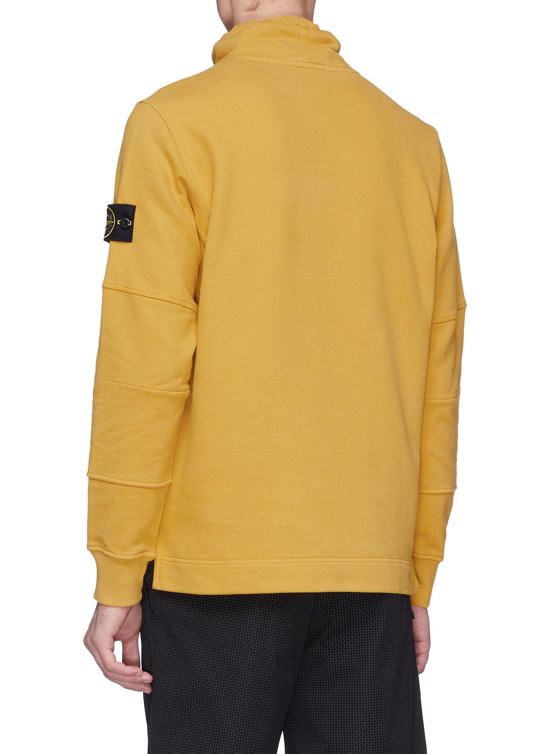 stone island drawstring sweatshirt