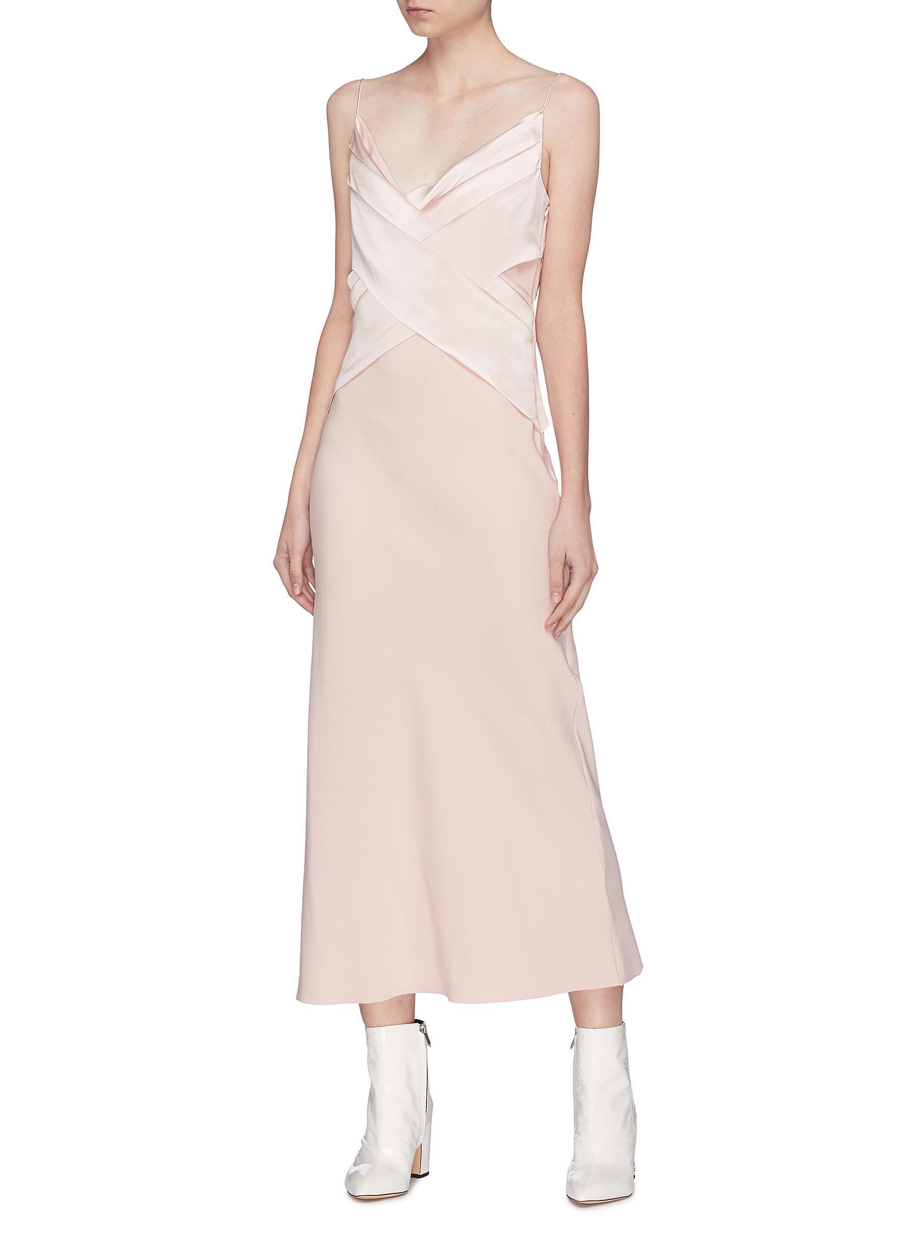 dion lee pink dress