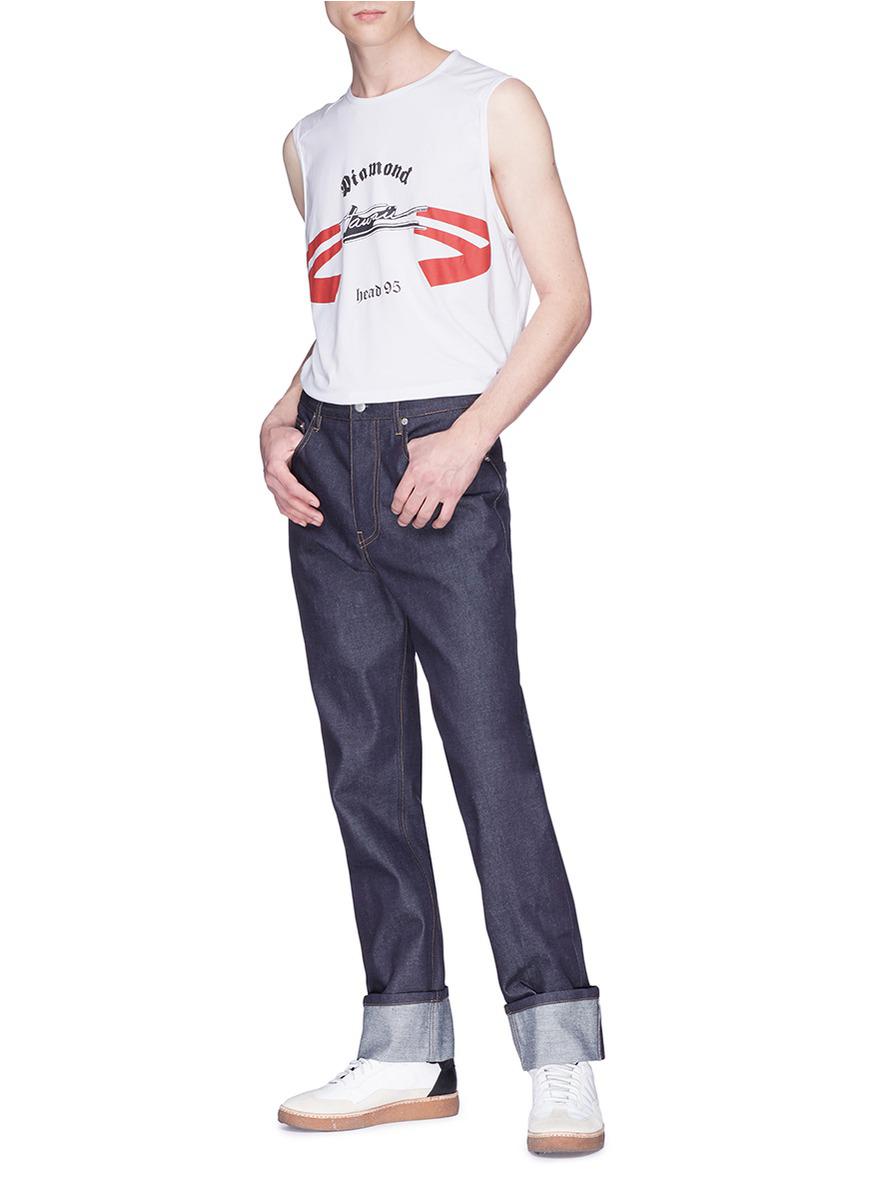 helmut lang turn up jeans