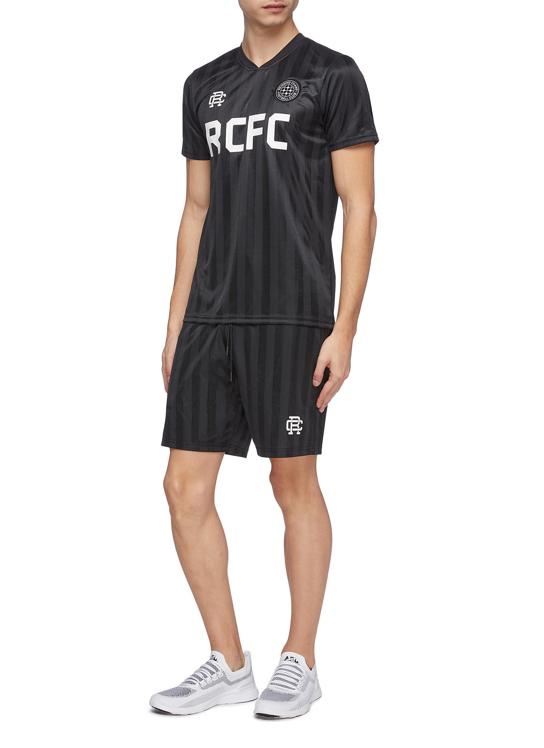 Reigning Champ Synthetic 'rcfc' Logo Print Stripe Raglan T ...