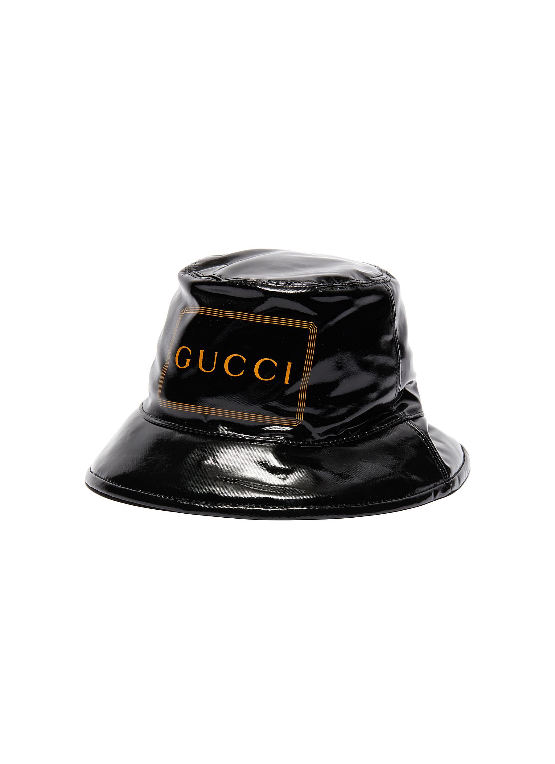 gucci logo bucket hat
