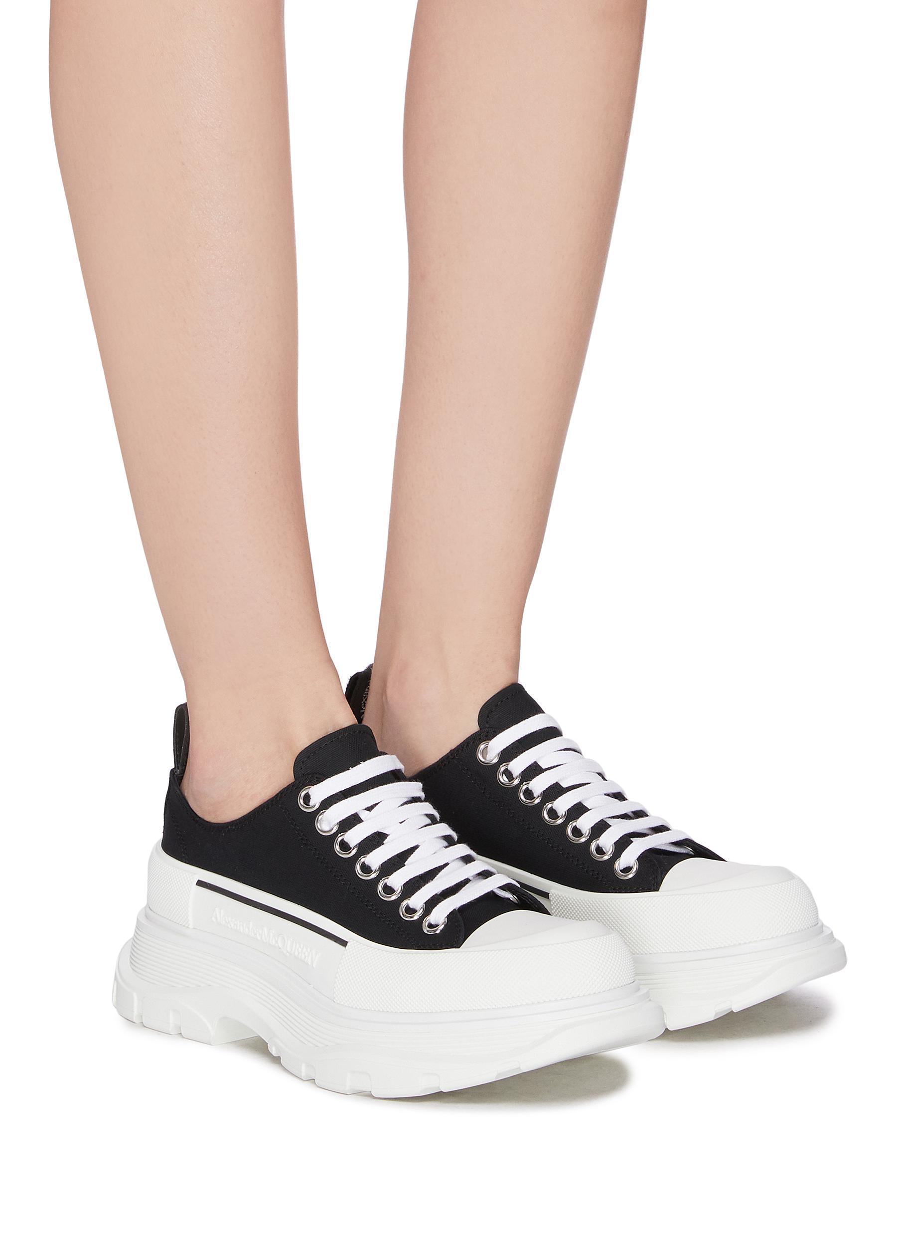 Alexander McQueen Chunky-sole Canvas Trainers | Lyst