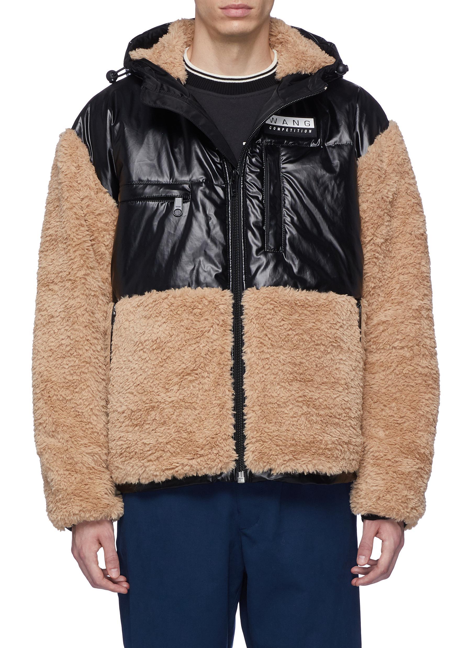 alexander wang shearling coat