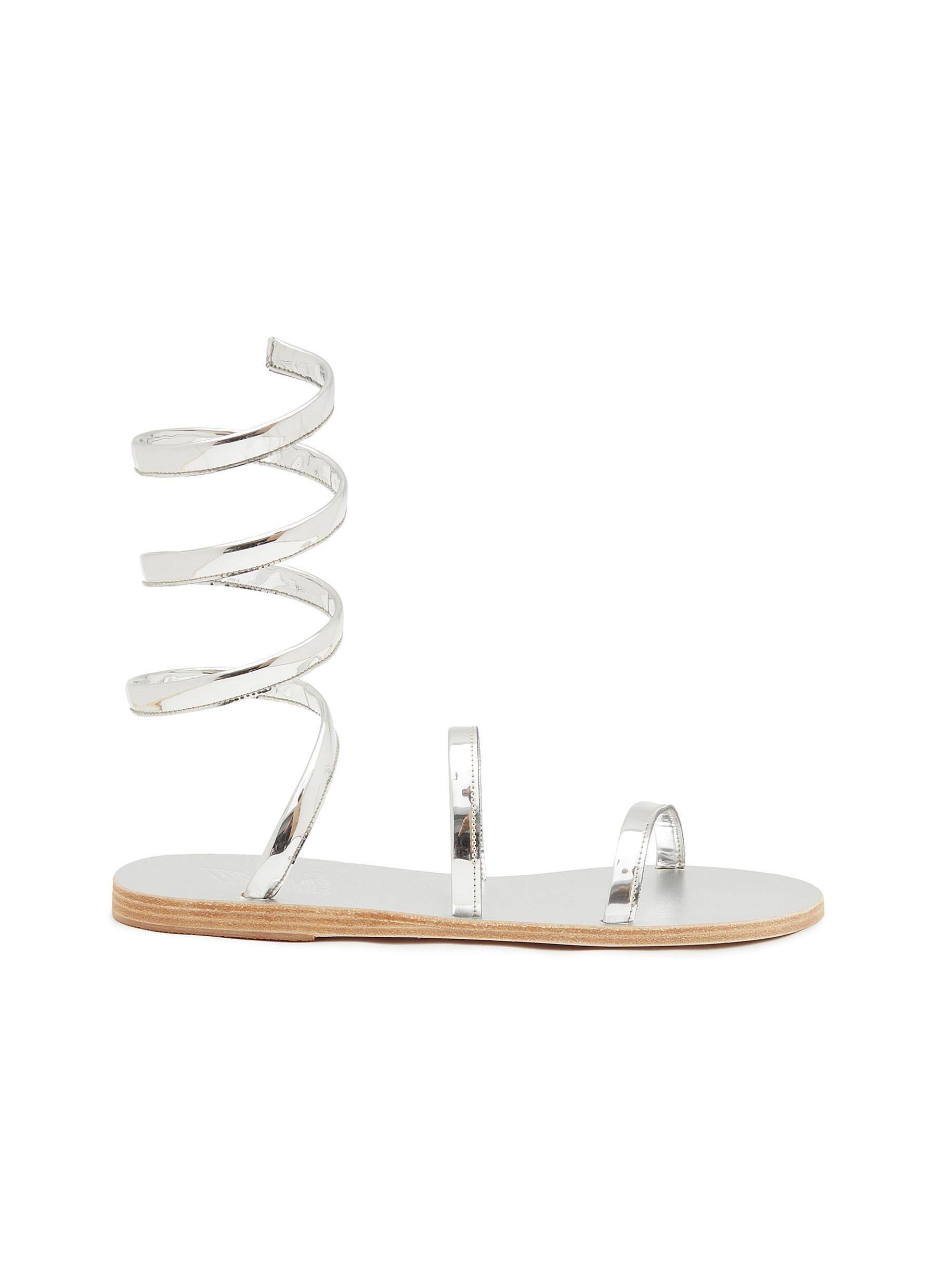 Ancient Greek Sandals 'ofis' Coiled Ankle Strap Leather Sandals in