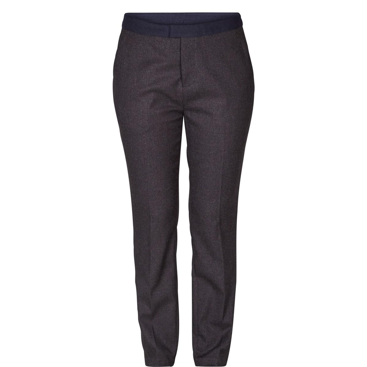Lyst - Numph Straight Trousers in Gray