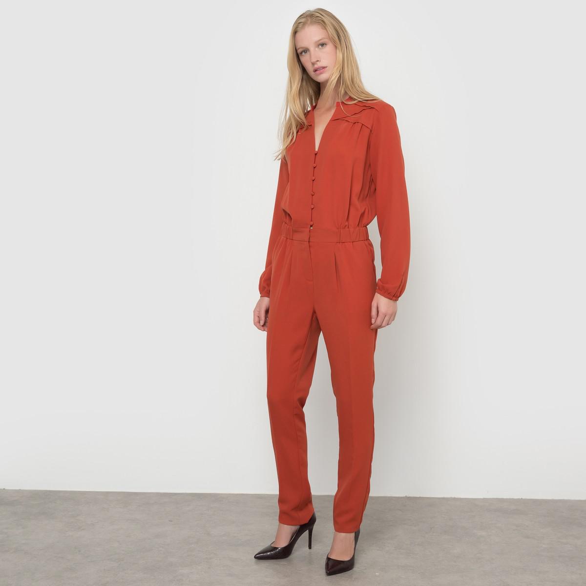 Lyst La Redoute Combinaison Pantalon Fluide In Red