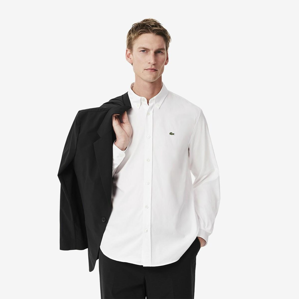 camisas blancas lacoste