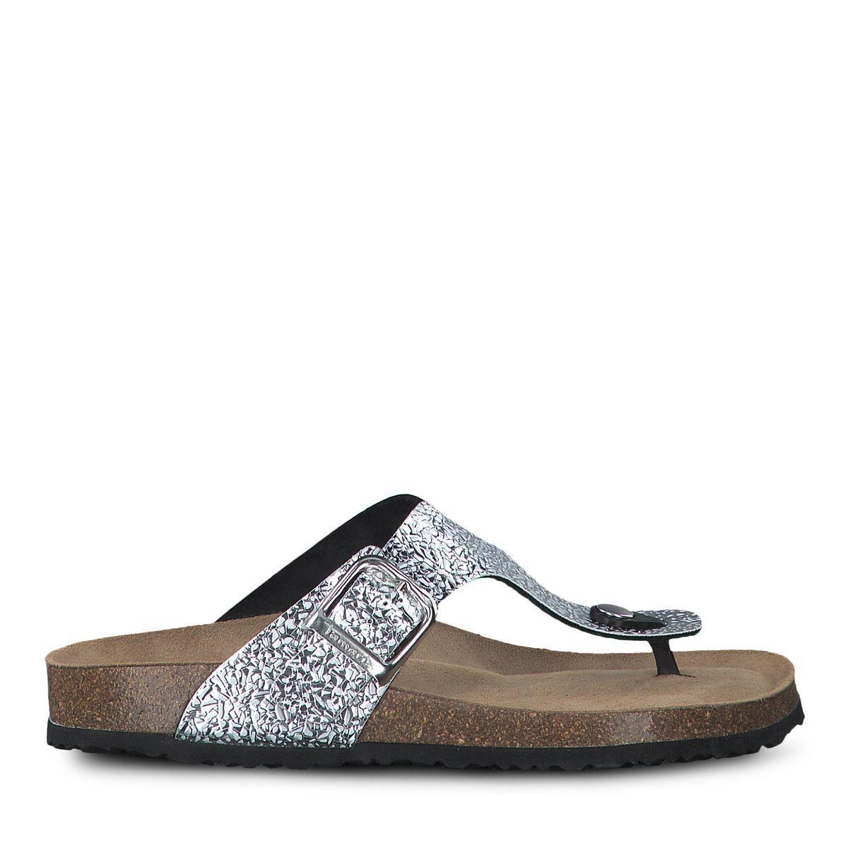 Tong en boucle Tamaris en coloris Marron Lyst