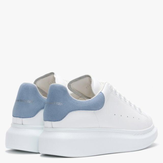 alexander mcqueen trainers white and blue