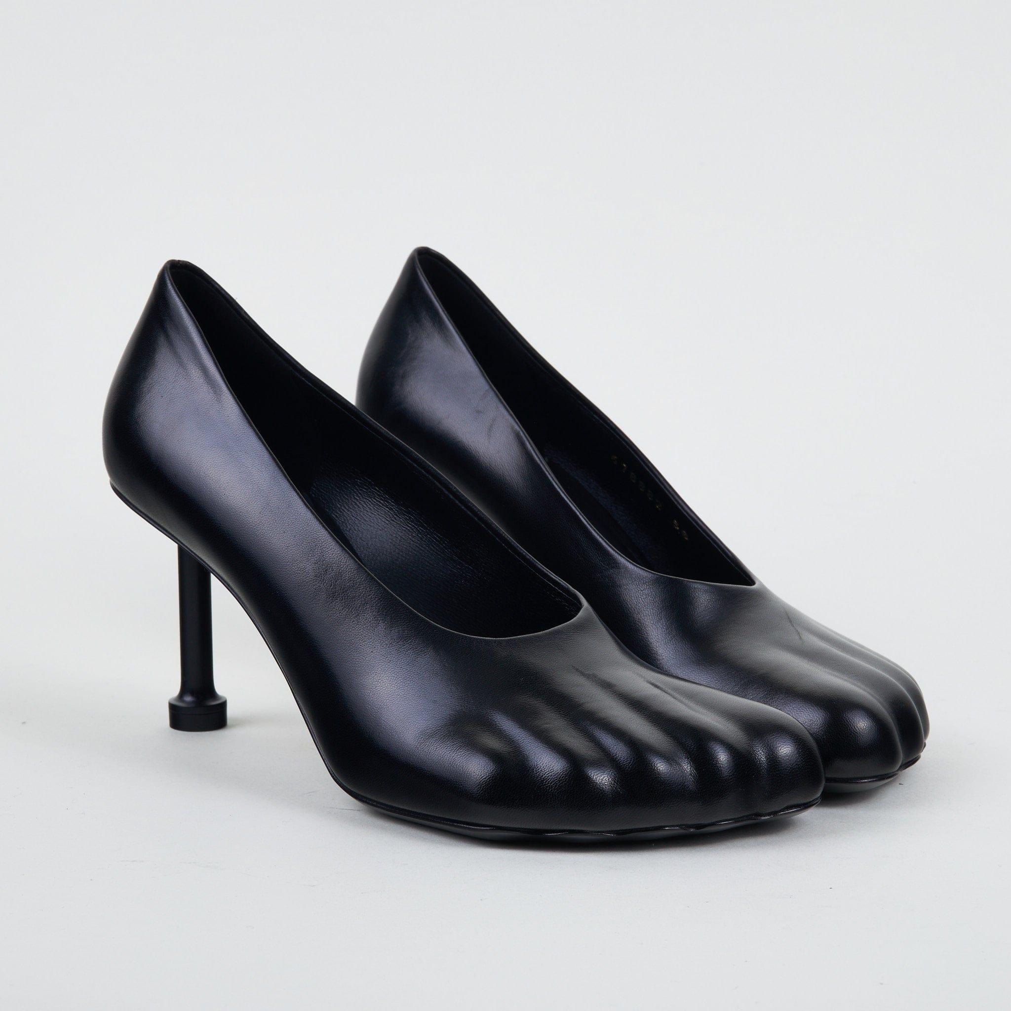 Balenciaga Leather Fetish Black Heels - Save 19% | Lyst