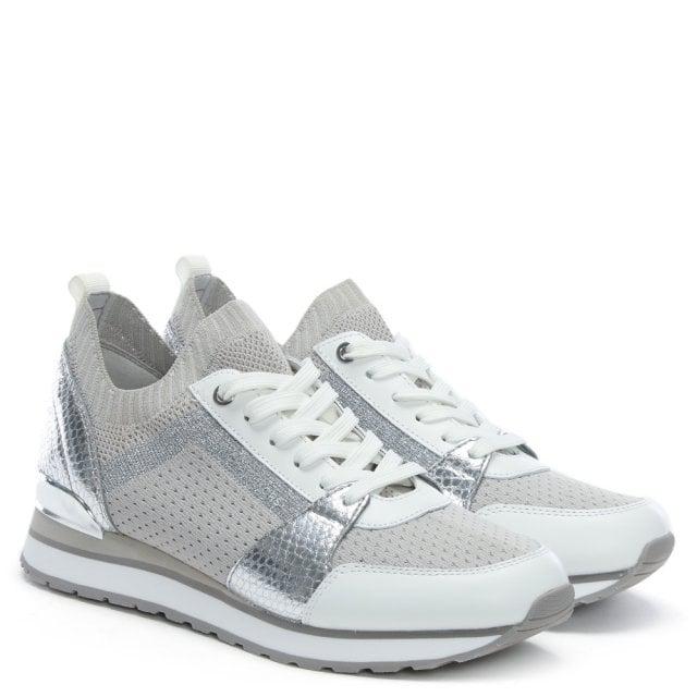 billie metallic knit trainer