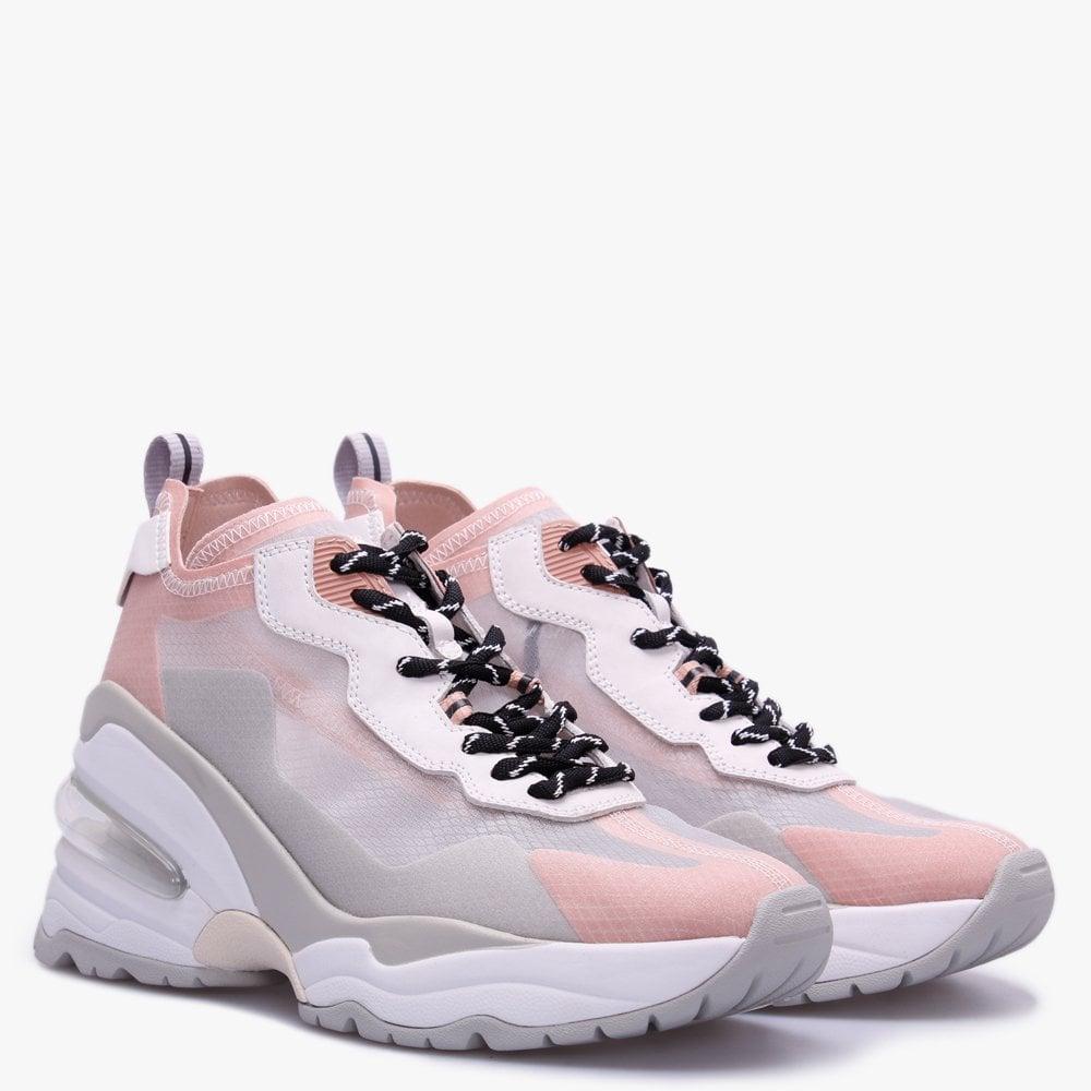 pink wedge trainers
