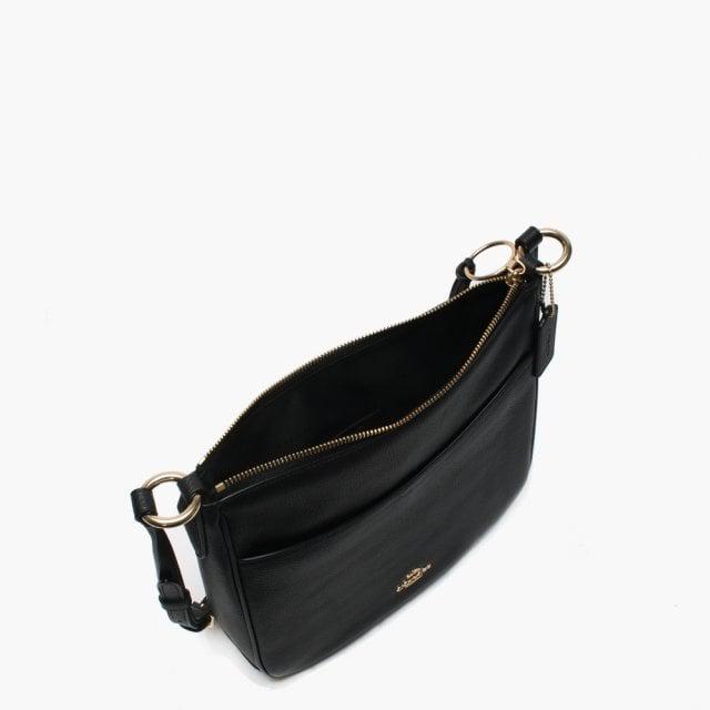 COACH Chaise Leather Cross-body Bag in Black Leather (Black) - Lyst