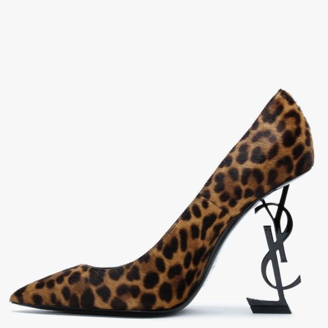 leopard print ysl heels