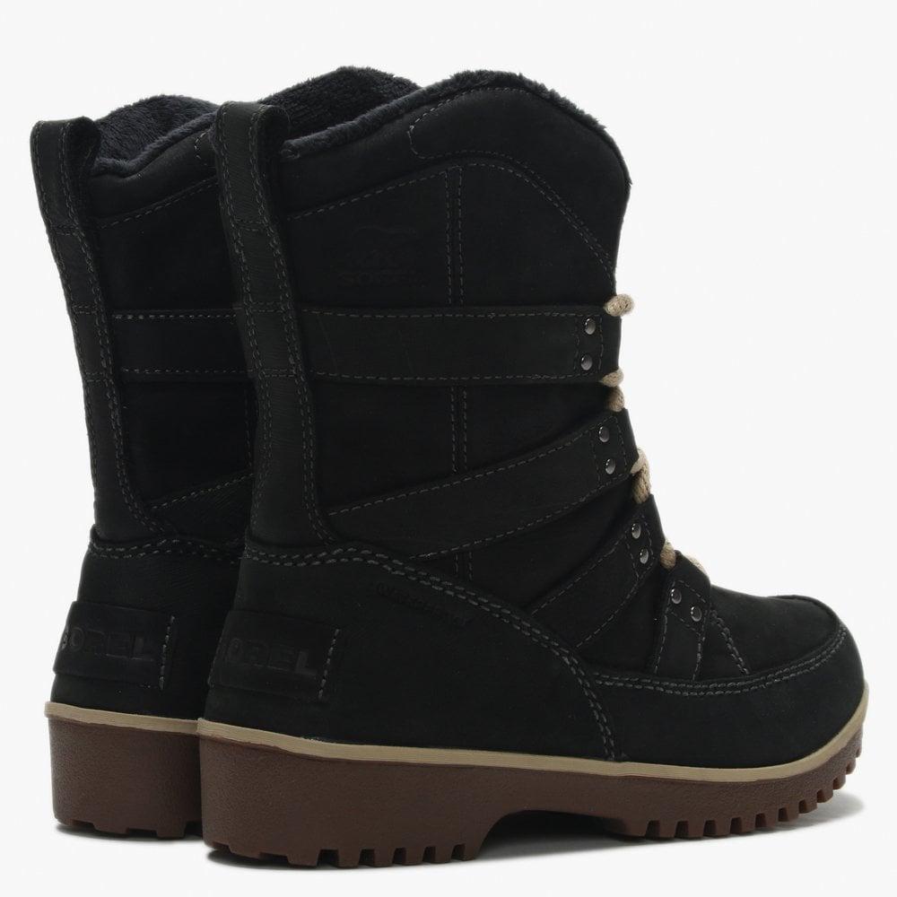 Sorel Meadow Lace Premium Black Suede Winter Boots | Lyst