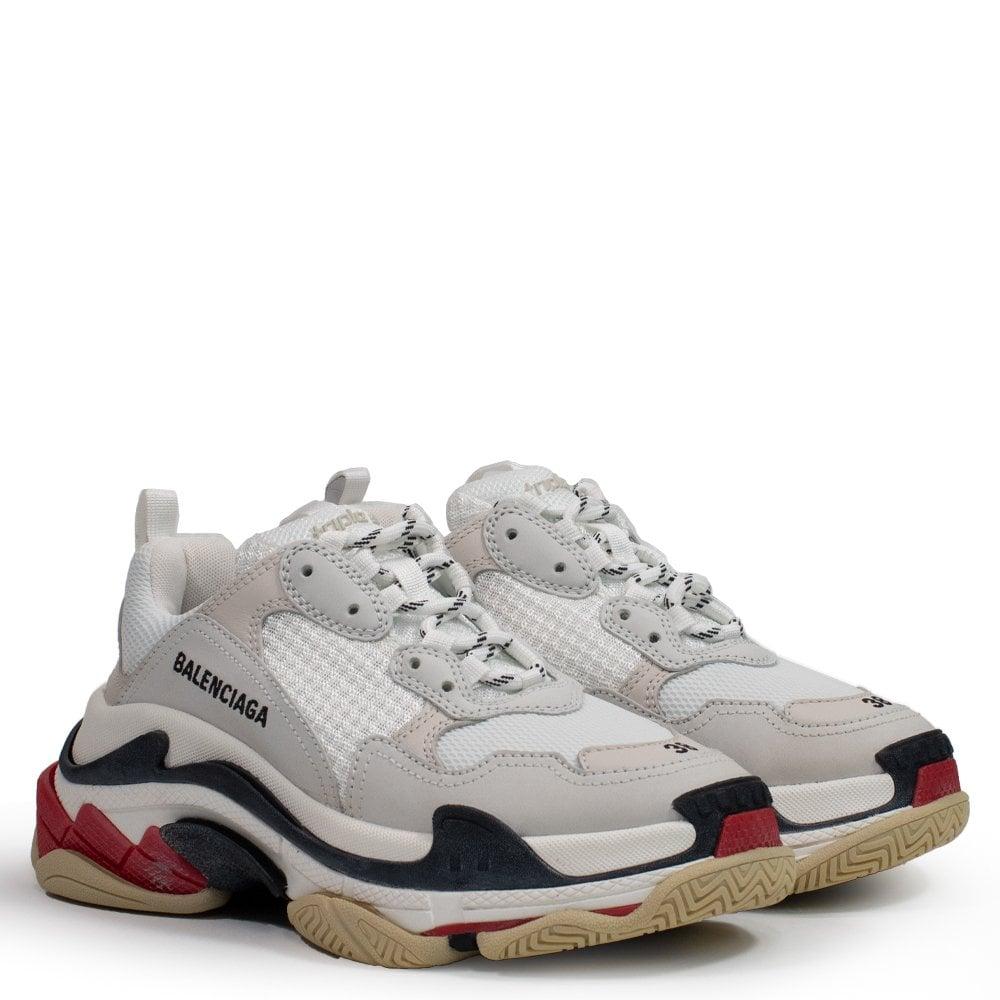 balenciaga trainers triple s white
