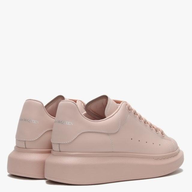 Alexander McQueen Oversized Nude Leather Sporty Trainers in Pink - Lyst