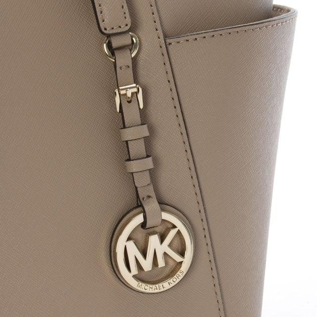 jet set large crossgrain leather tote