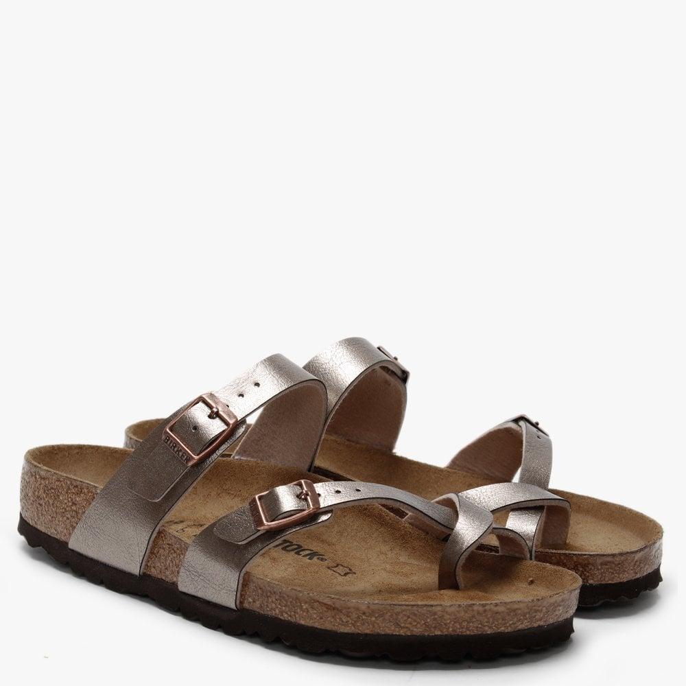 birkenstock metallic taupe mayari