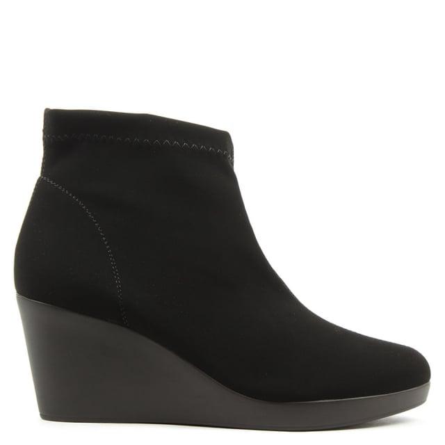 solid wedge ankle boots