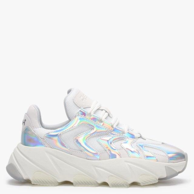 chunky holographic trainers